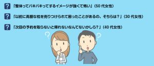 初めての方はこんな不安を抱えていませんか？